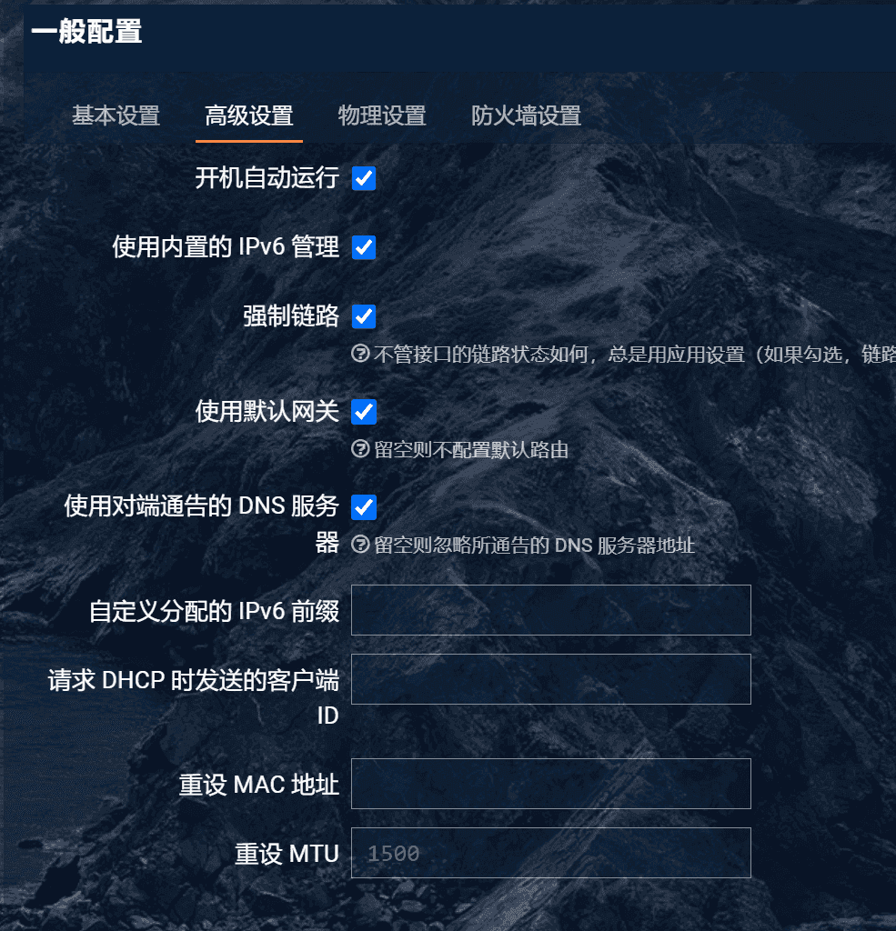 WAN 设置