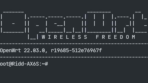 OpenWrt shell 登录界面